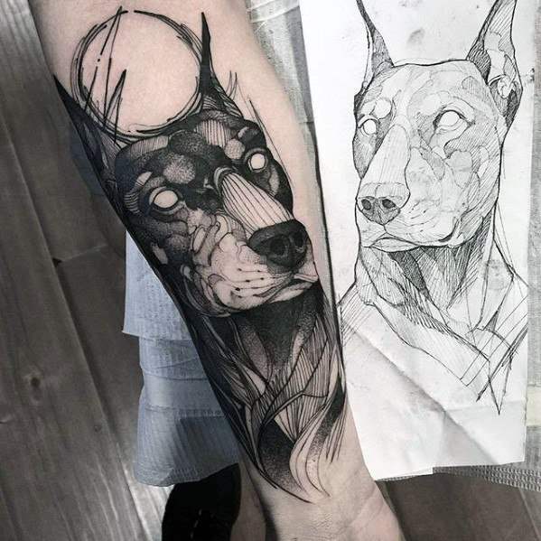 Dobermann tattoo 51