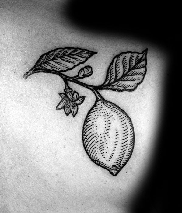 Zitrone tattoo mann 09