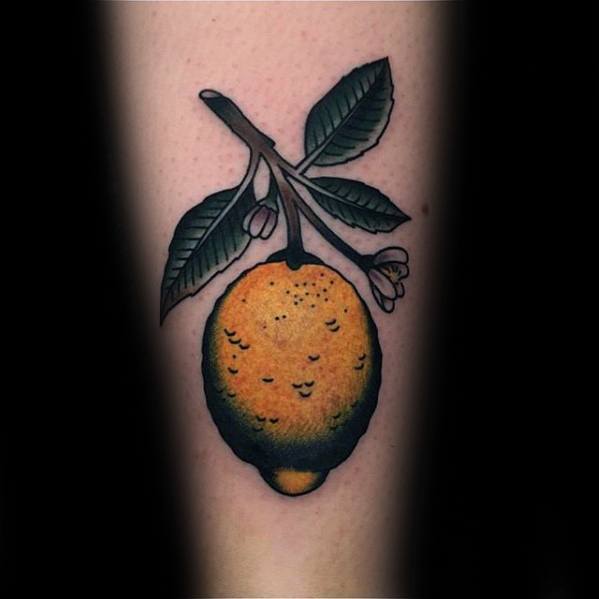 Zitrone tattoo mann 31