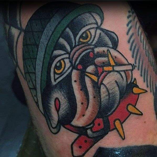 bulldog tattoo 91