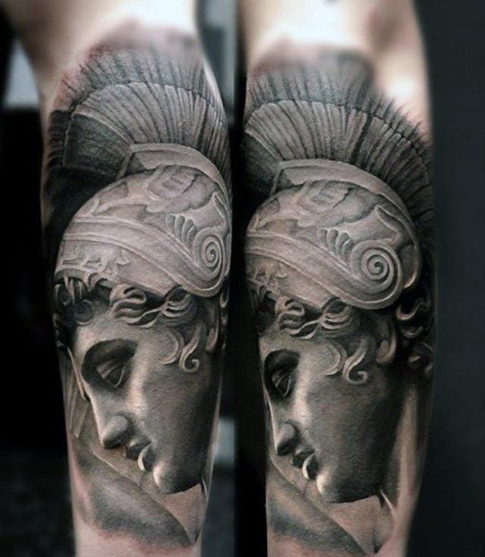 romische Statue tattoo 23