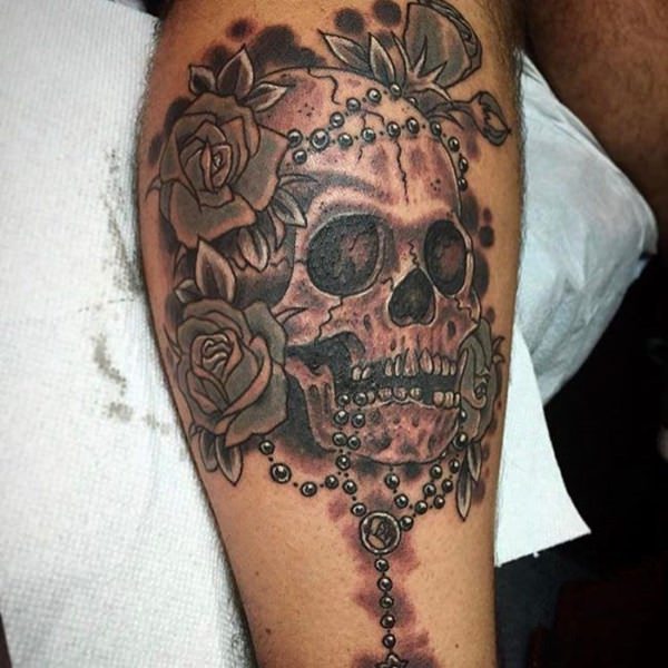 totenkopf tattoo 187