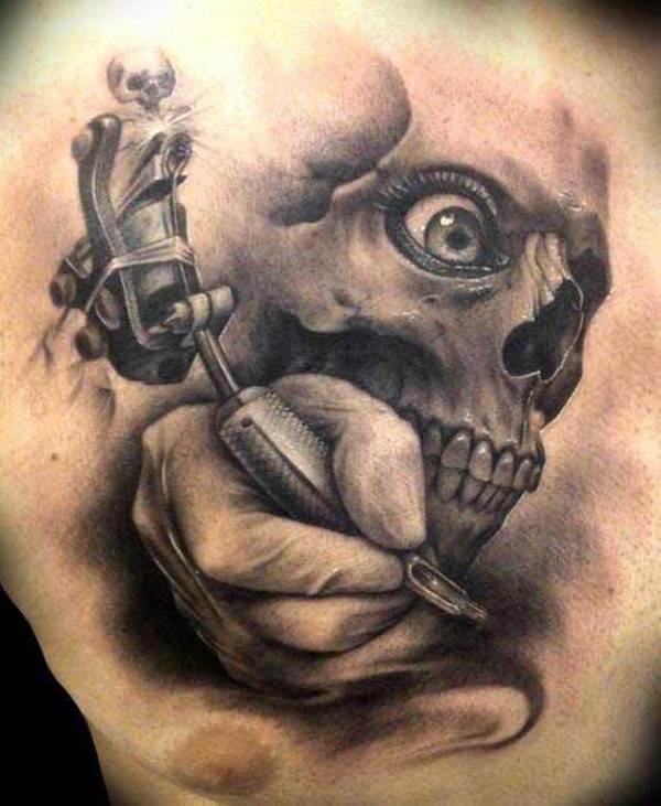 totenkopf tattoo 210