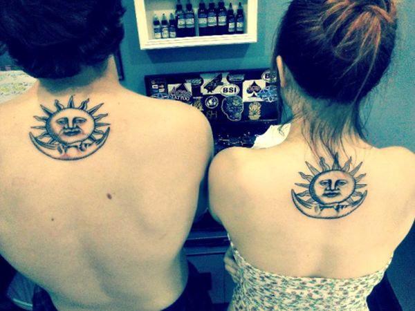 Sonne und Monds tattoo 130