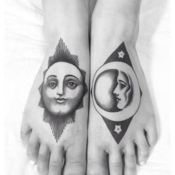 Sonne und Monds tattoo 139