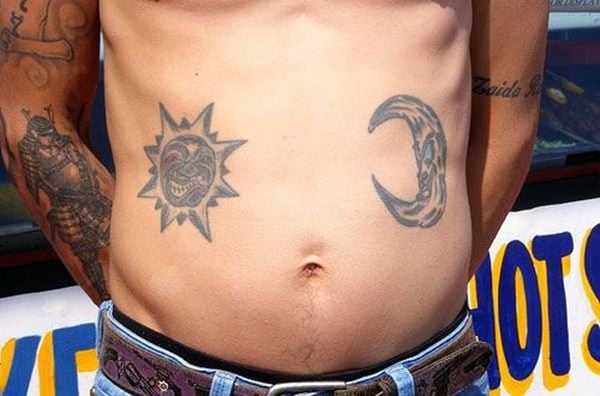 Sonne und Monds tattoo 155