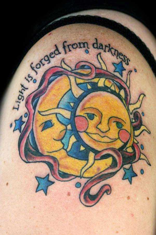 Sonne und Monds tattoo 157