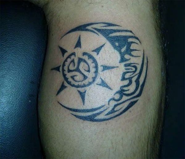 Sonne und Monds tattoo 161