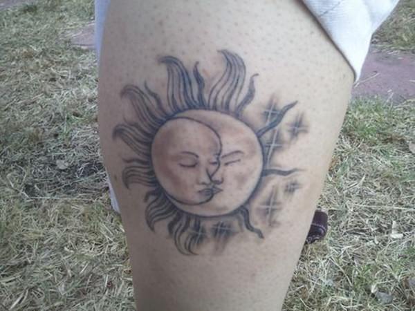 Sonne und Monds tattoo 165