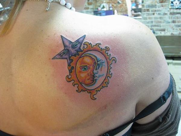 Sonne und Monds tattoo 170