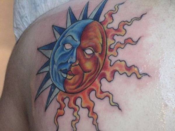 Sonne und Monds tattoo 171