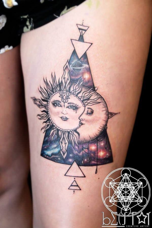 Sonne und Monds tattoo 176