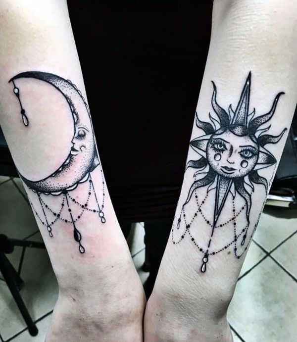 Sonne und Monds tattoo 179