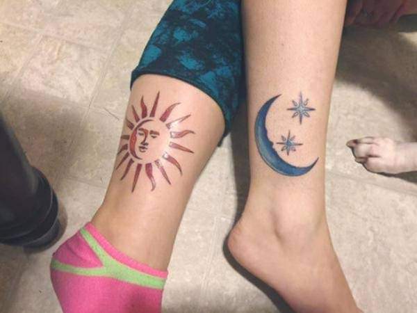Sonne und Monds tattoo 191