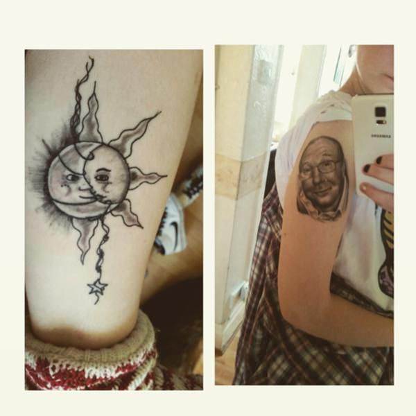 Sonne und Monds tattoo 194