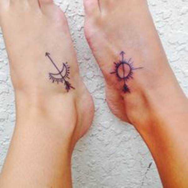 Sonne und Monds tattoo 206