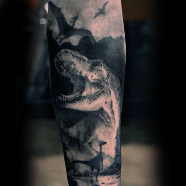 dinosaurier tattoo 134