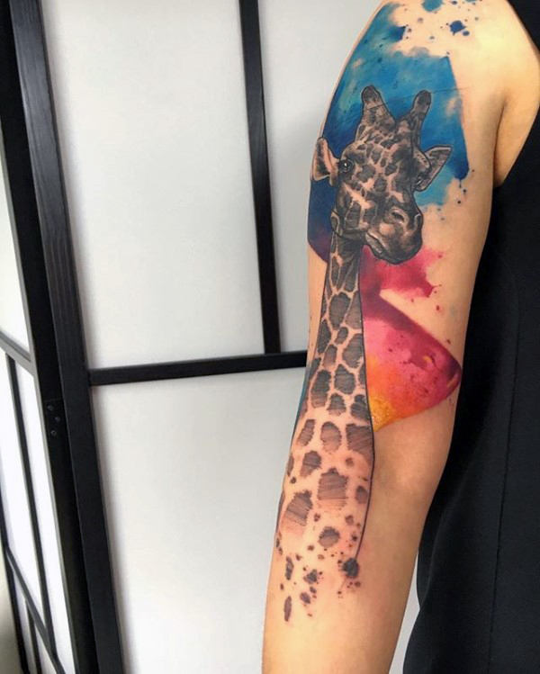giraffe tattoo 278