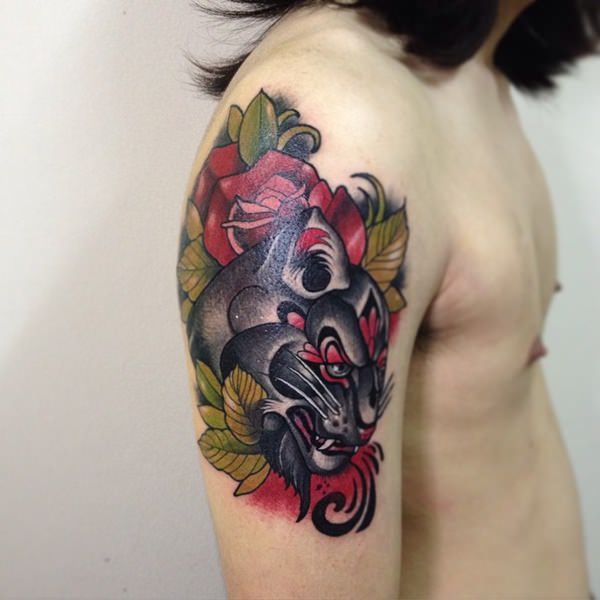 puma panther tattoo 144
