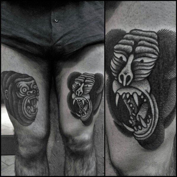 pavian babuine tattoo 143