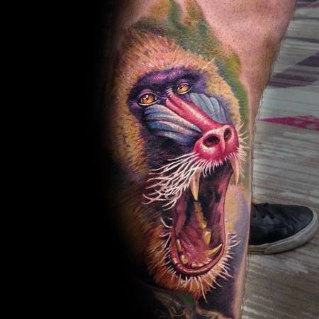 pavian babuine tattoo 147