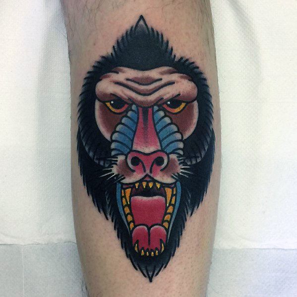 pavian babuine tattoo 83