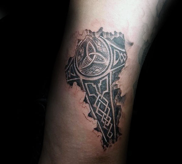 mjolnir hammer tattoo 05