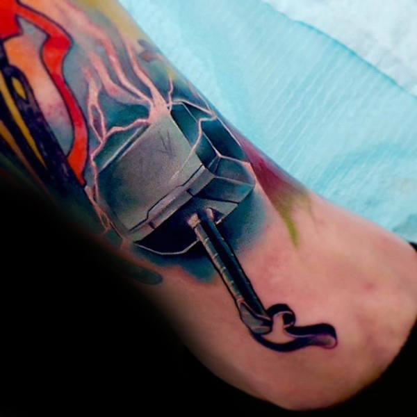 mjolnir hammer tattoo 09