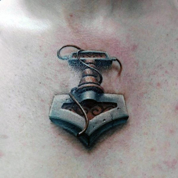 mjolnir hammer tattoo 107