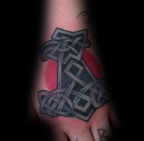 mjolnir hammer tattoo 39