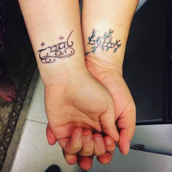 Tattoo tattoo handgelenk partner When Your