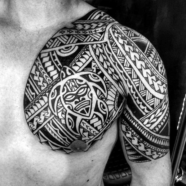 halber arm tribal tattoo mann 13