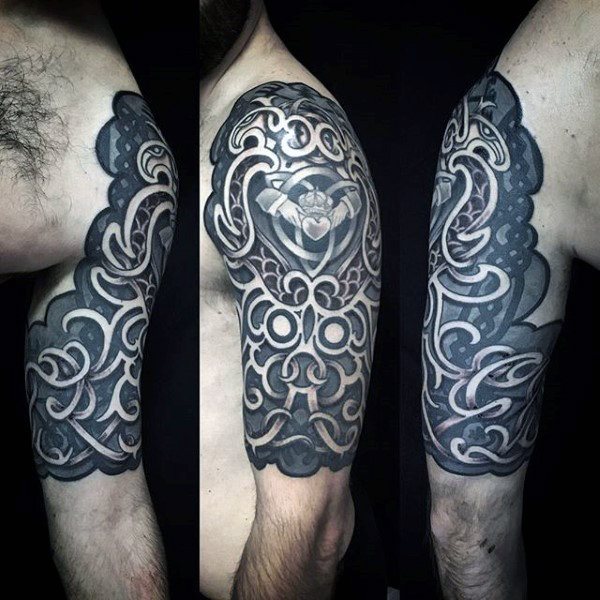 halber arm tribal tattoo mann 20