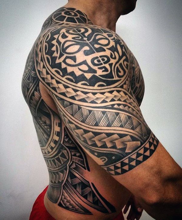 halber arm tribal tattoo mann 69