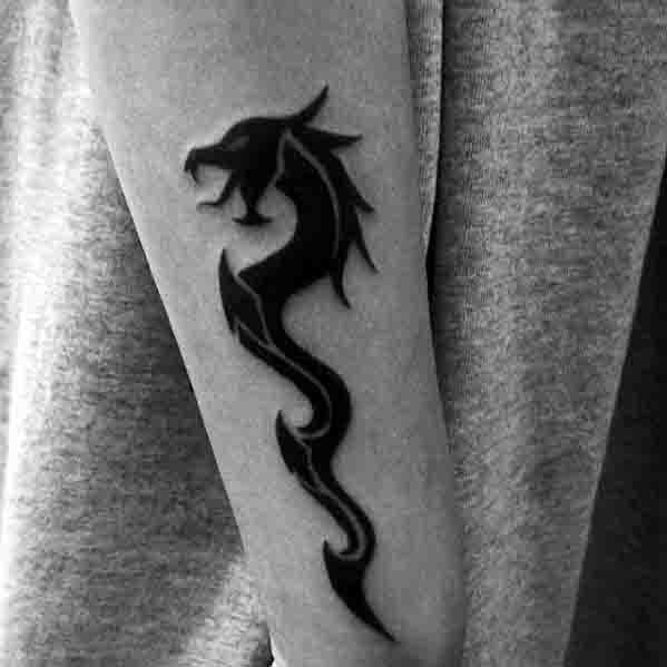 drache tattoo 666