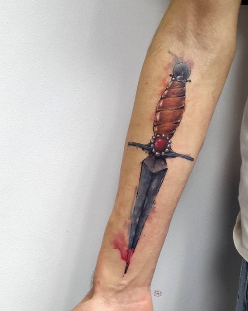 Messer tattoo 22