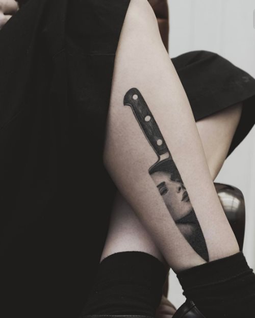Messer tattoo 34