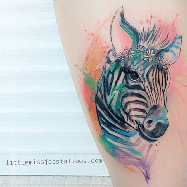 zebra tattoo 110