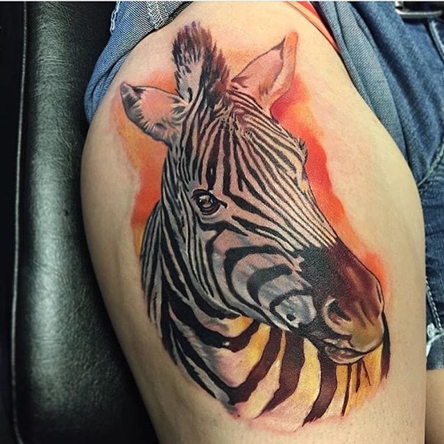 zebra tattoo 142