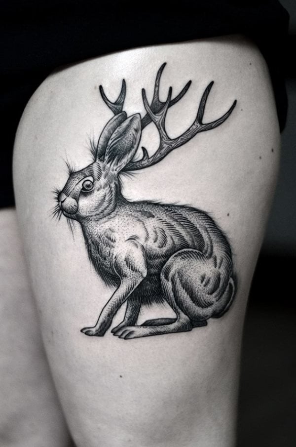 kaninchen tattoo 203