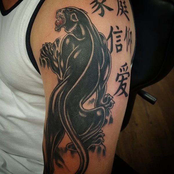 panther tattoo 107
