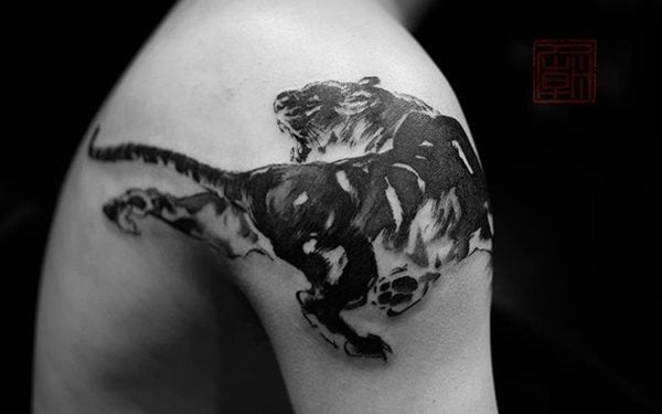 panther tattoo 398