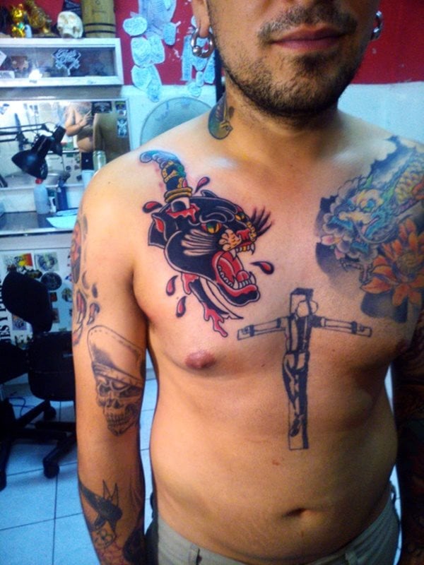 panther tattoo 545