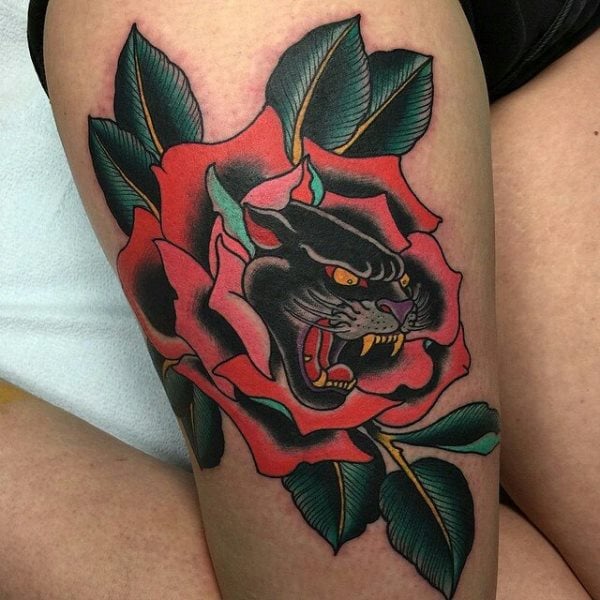 panther tattoo 596