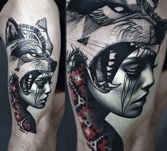 wolf tattoo 215