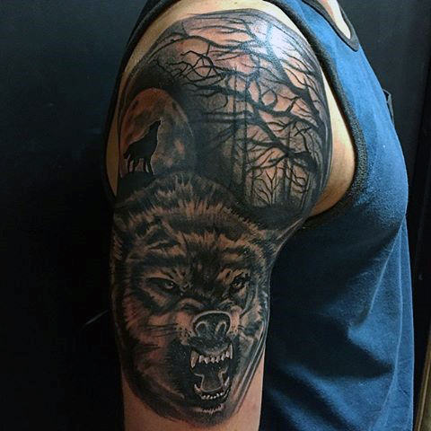 wolf tattoo 350