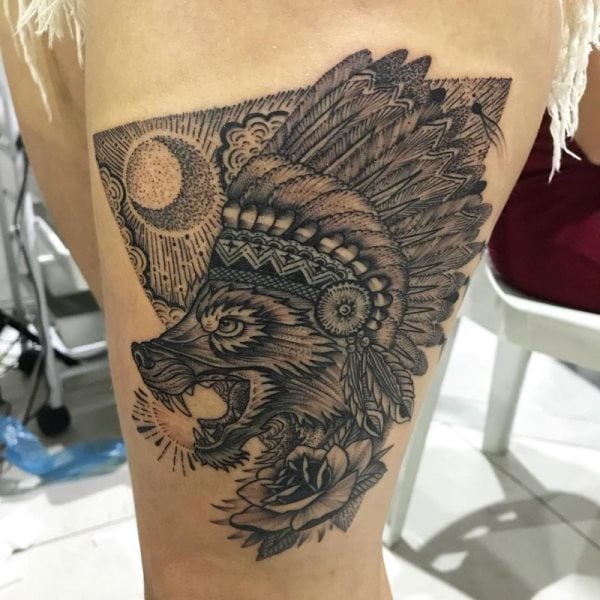 wolf tattoo 419
