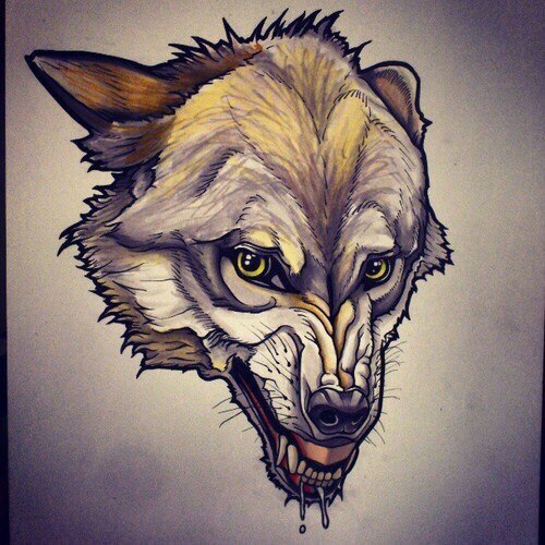 wolf tattoo 434