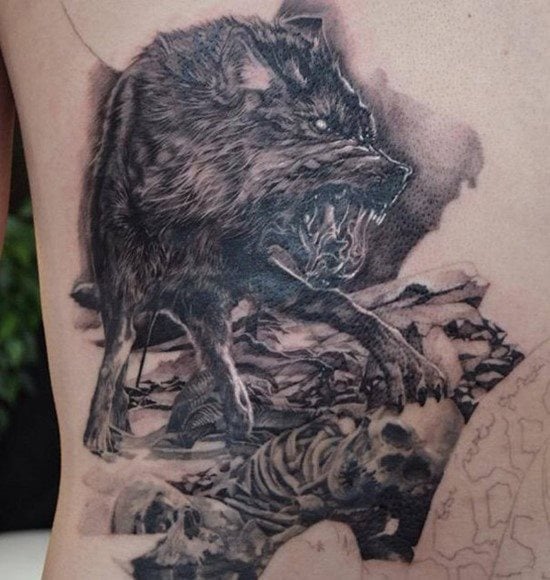 wolf tattoo 593