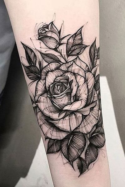 rose tattoo 85